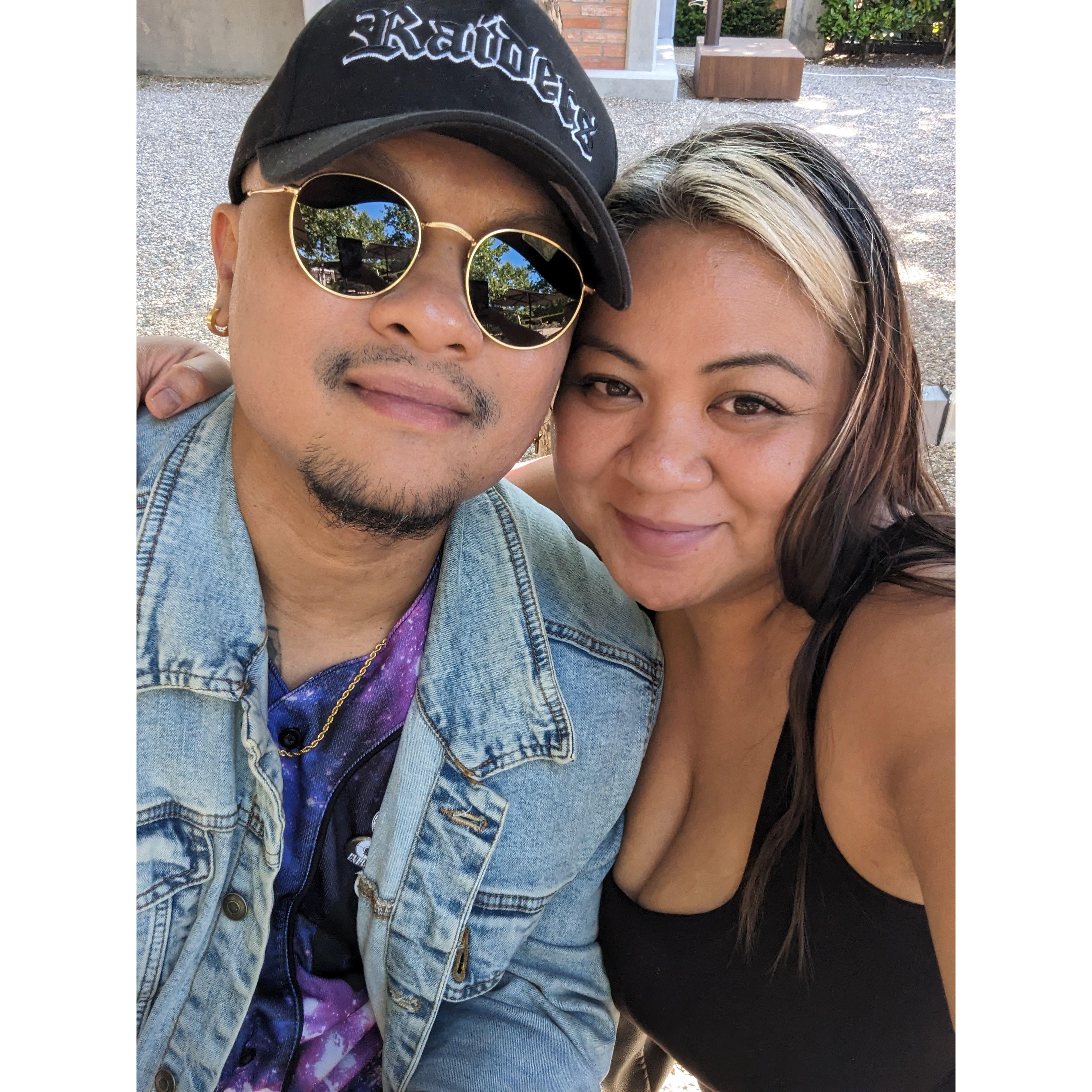 His favorite photo of us lol