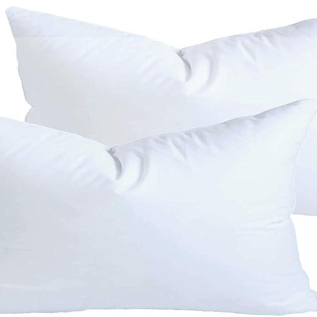 MoonRest® Synthetic Down Alternative 13x21 Lumbar Pillow Insert Form, for Decorative Throw Pillow, Sofa, Cushions, Body and Bed - Pack of 2- Size 13 x 21”
