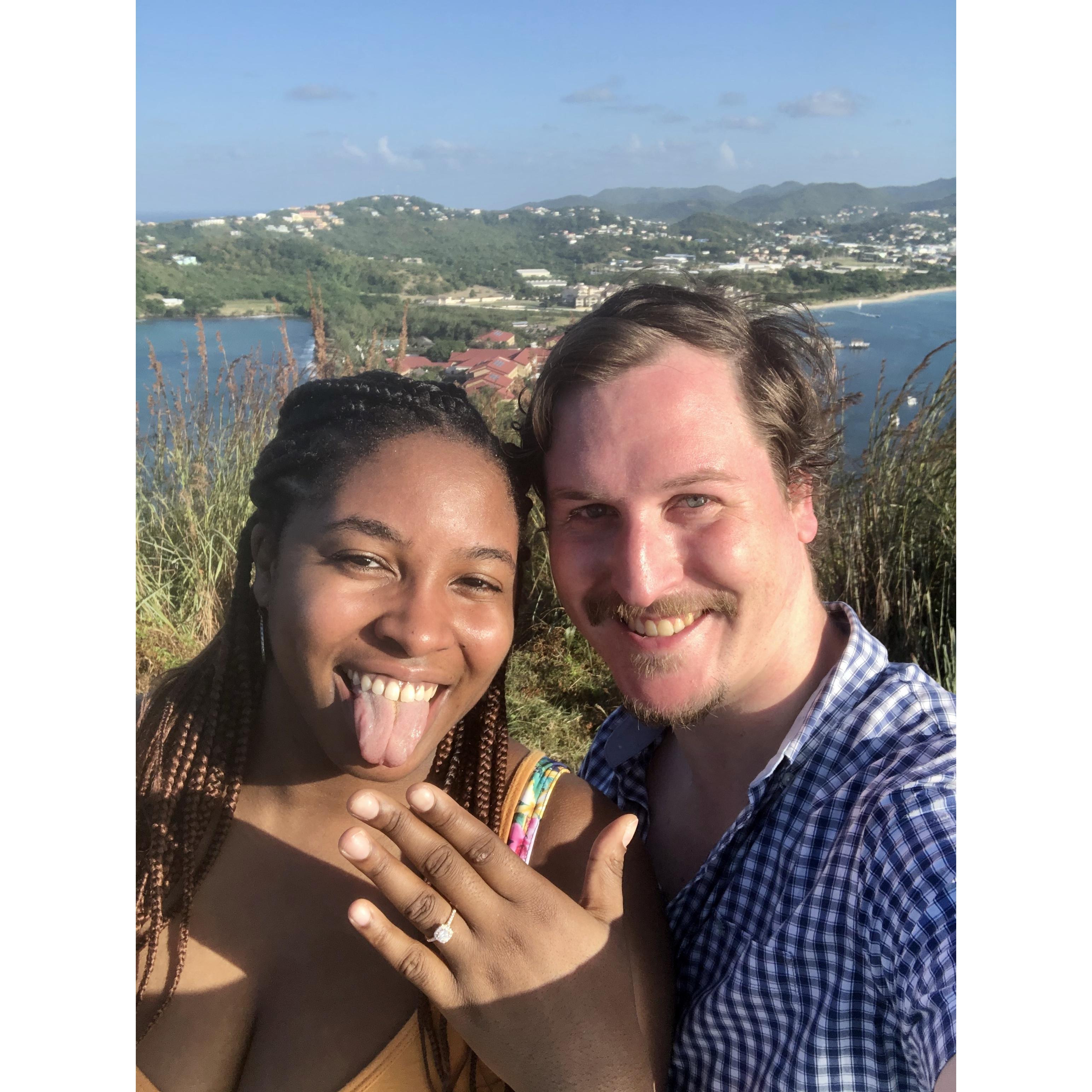 Right after he proposed!!!!