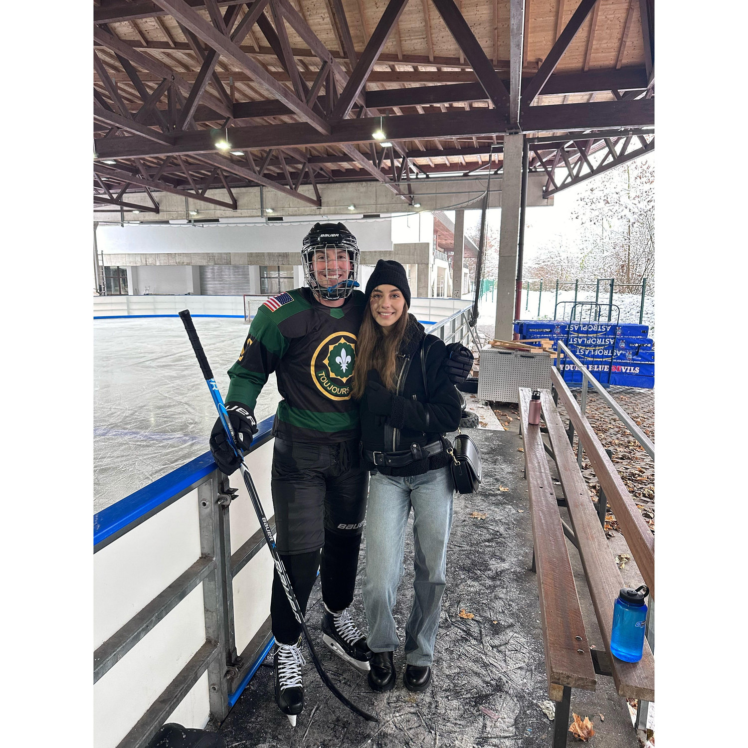 December 03, 2023 At a hockey game in Weiden in der Oberpfalz.