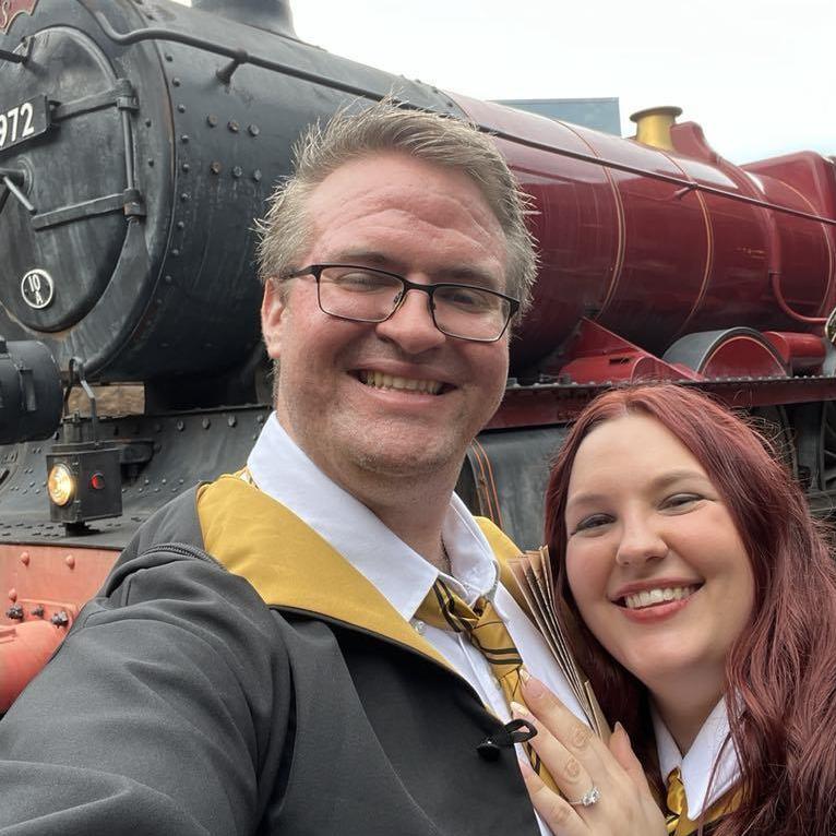 Our first time riding the Hogwarts Express during our 2024 Florida trip
