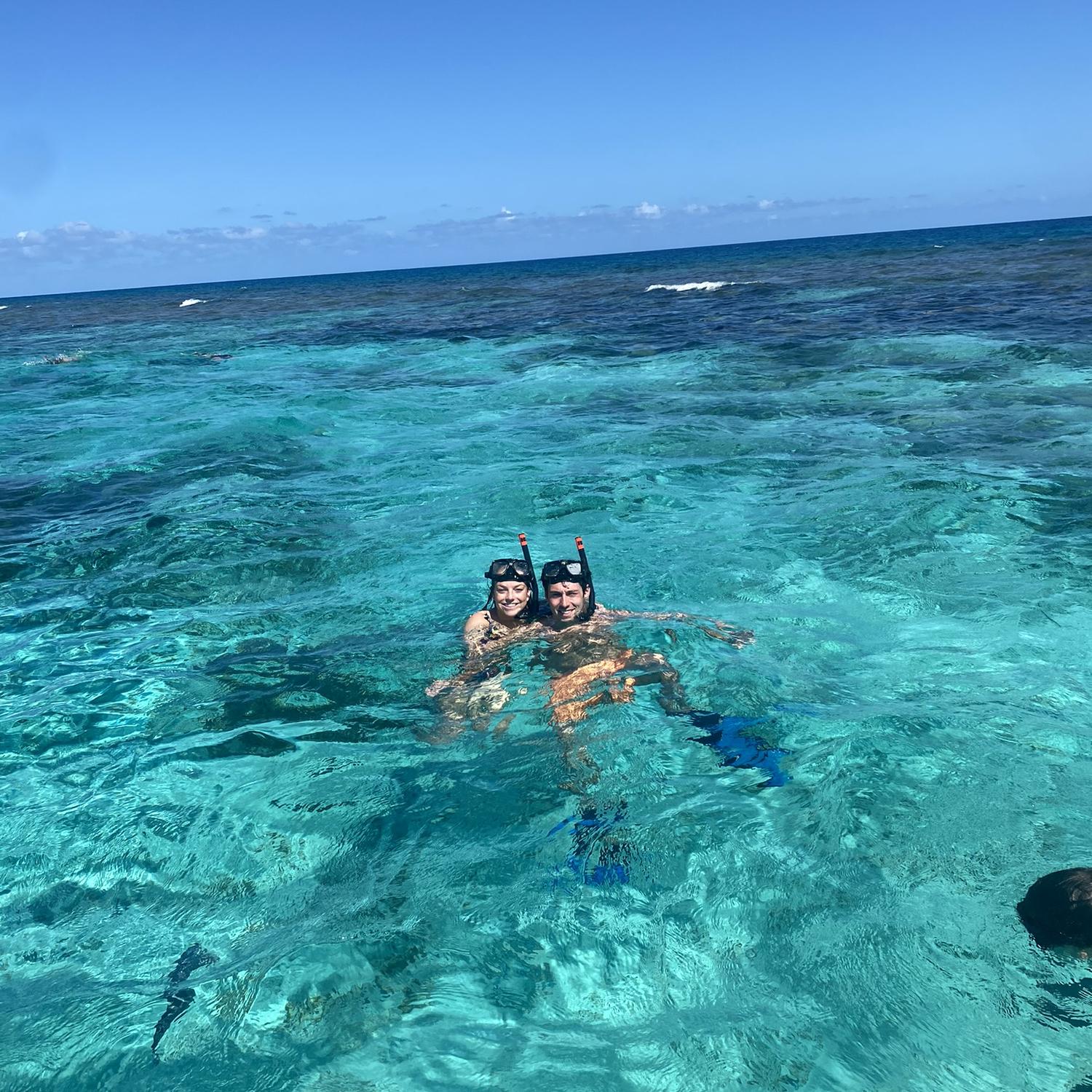 We snorkeled near where John Grisham wrote “The Firm”