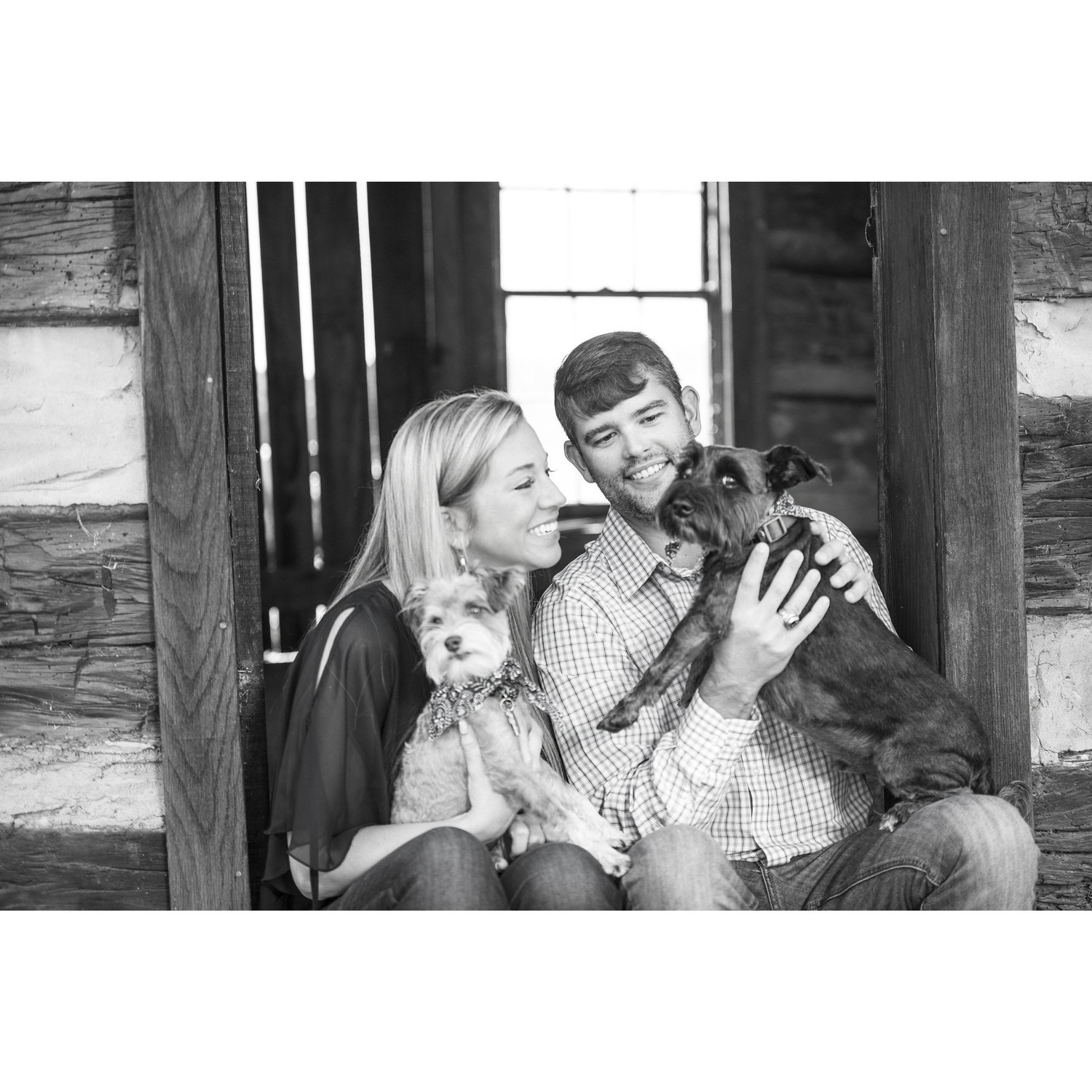 Mr. Peabody Coaltrain & Lil' Guy Murphy are excited about the wedding.  Photo by Greers N Motion.