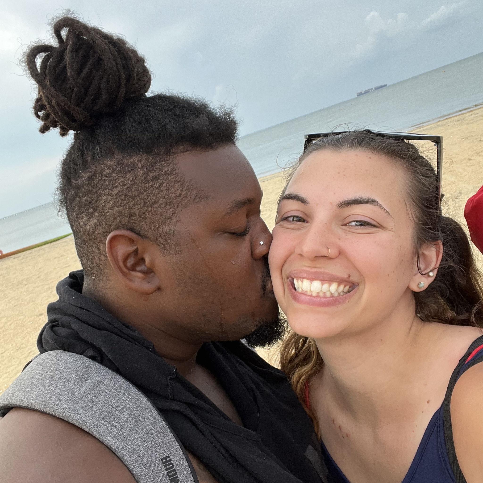 Our very first beach day