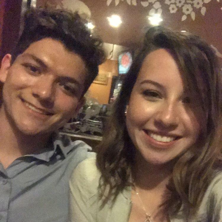 Our first date.