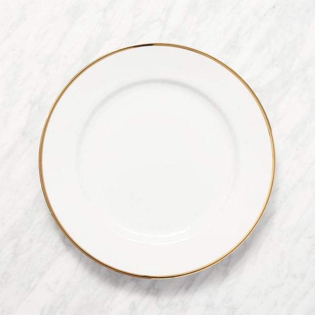 Maison Gold Rim Dinner Plates - Set of 4