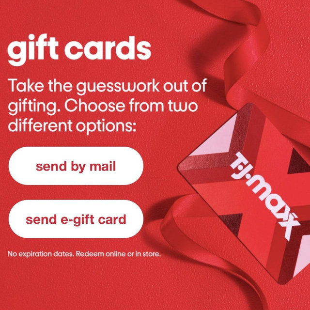 T.J.Maxx gift cards