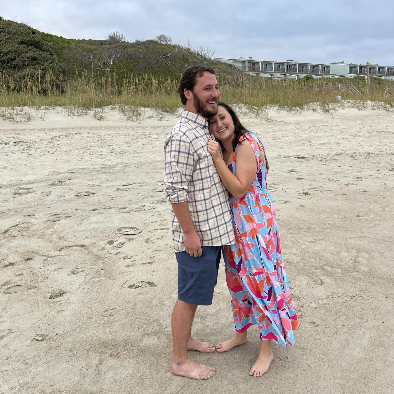 The day Tanner proposed! Atlantic Beach, NC