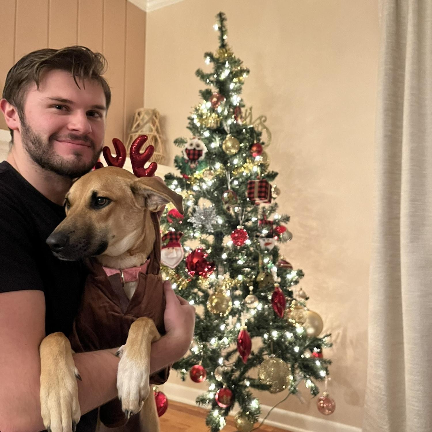 Holiday pic with Stella and her Dad!