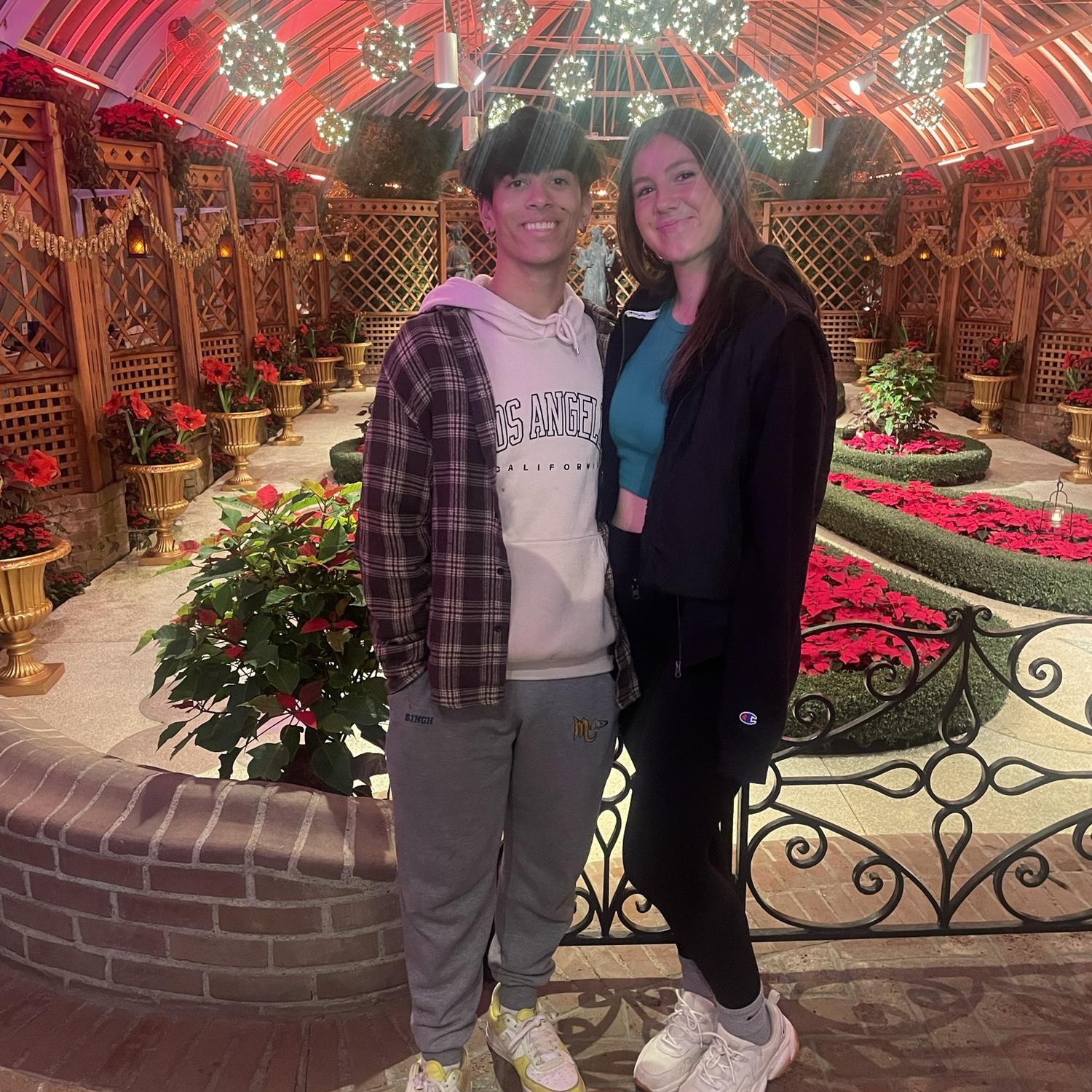 This was after Nae tore her ACL, we went to Phipps, she hobbled around with a crutch. Phipps is one of our favorite traditions.