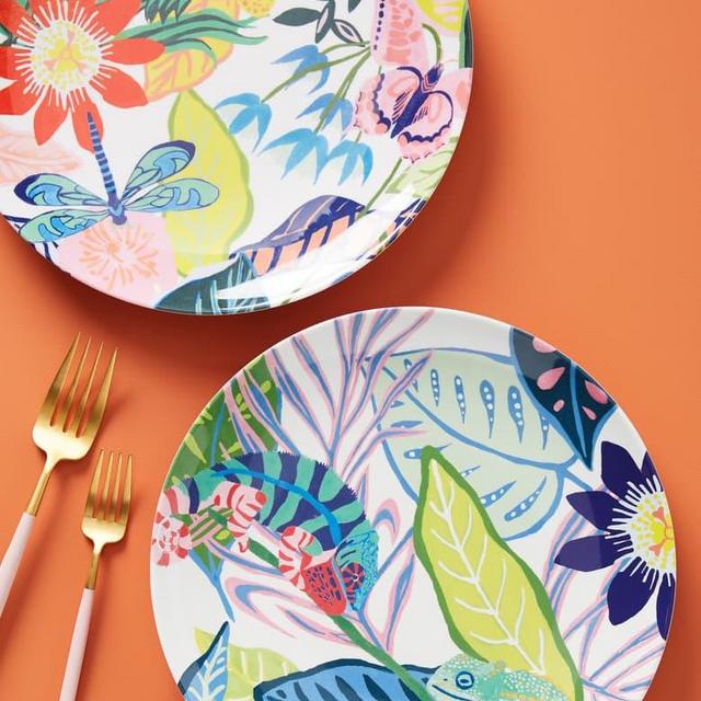 Tropical Melamine Dinner Plate