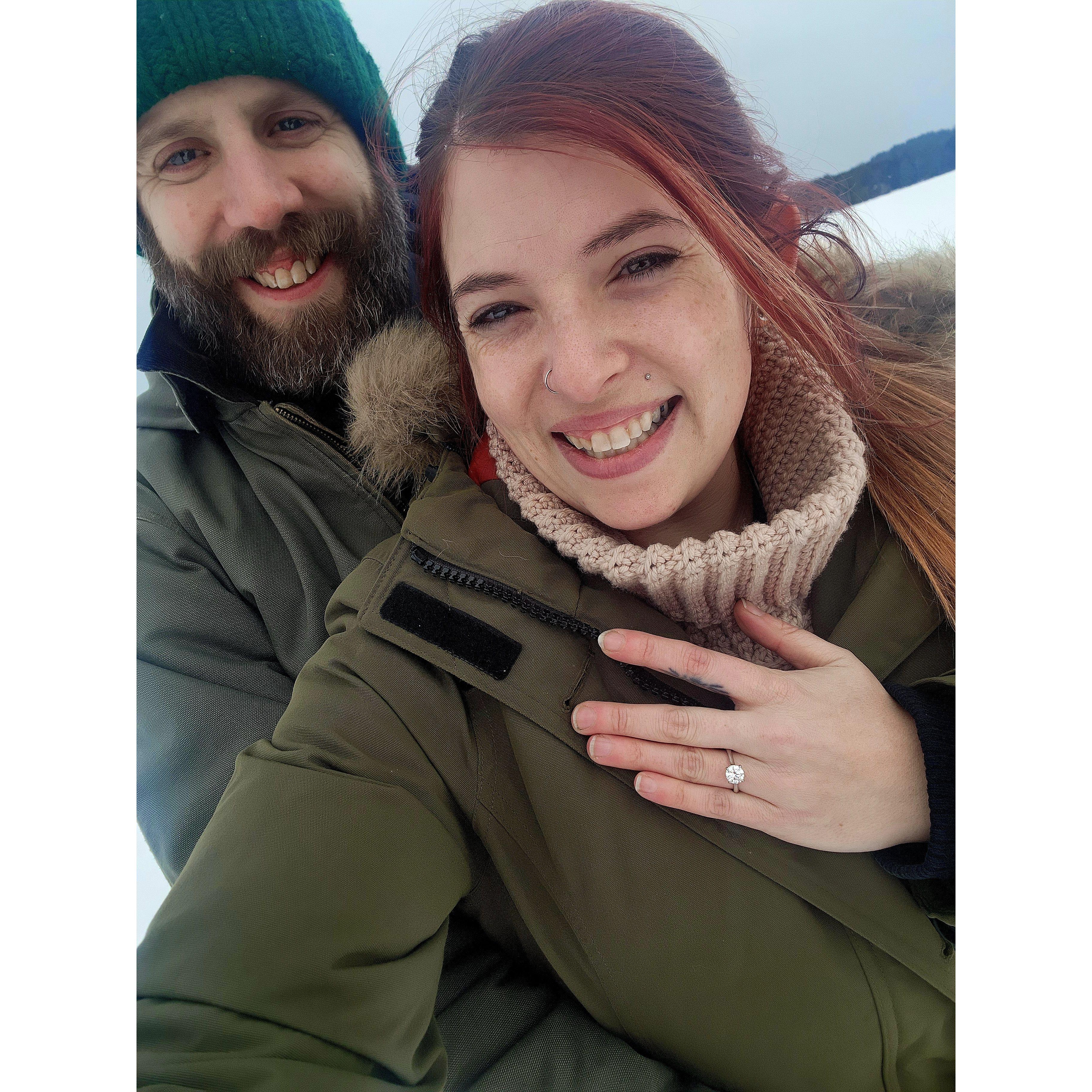 the day we got engaged! (after) 1/20/2024