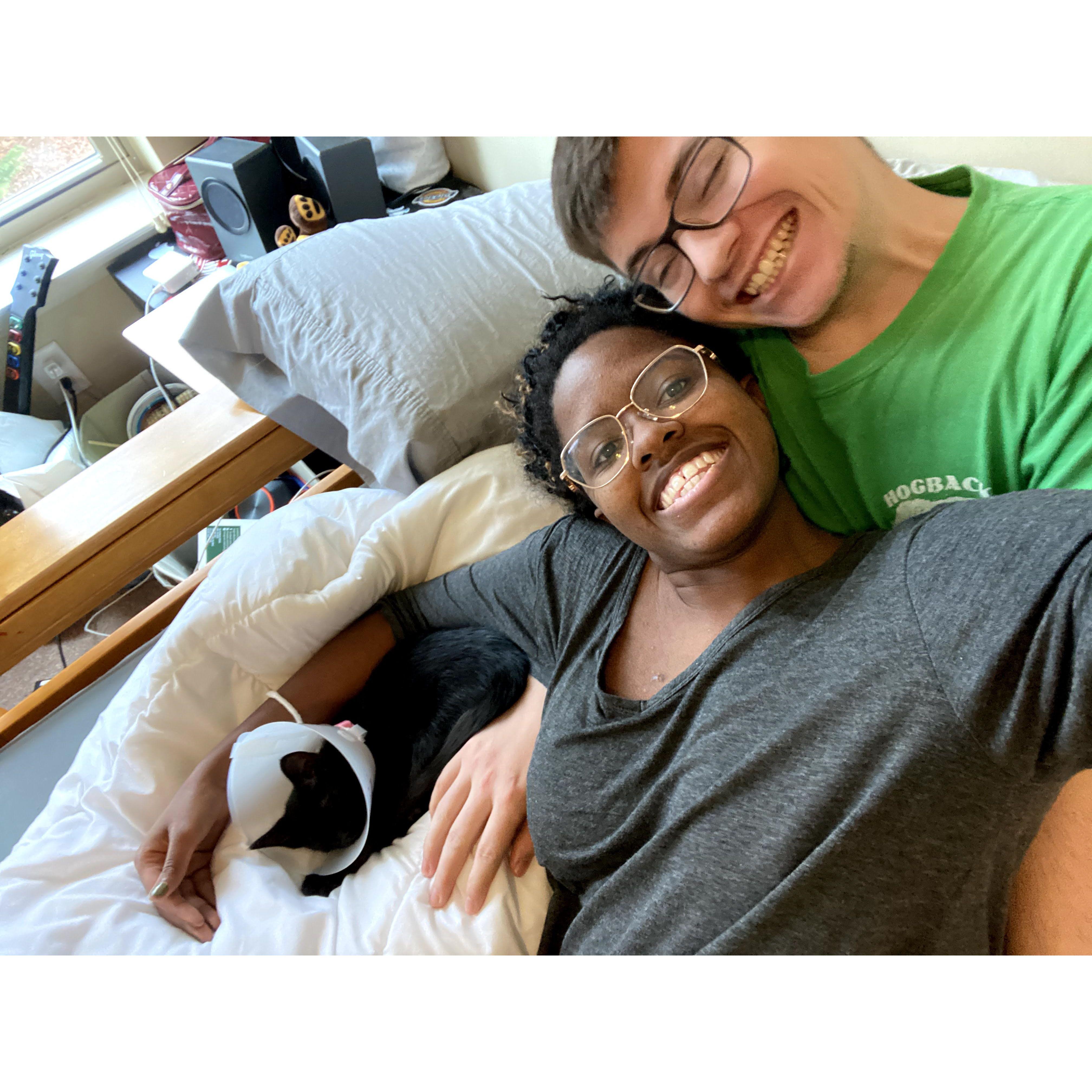 Tanatswa and Eric become a family with the addition of their crazy, funny, cute cat, Mira.