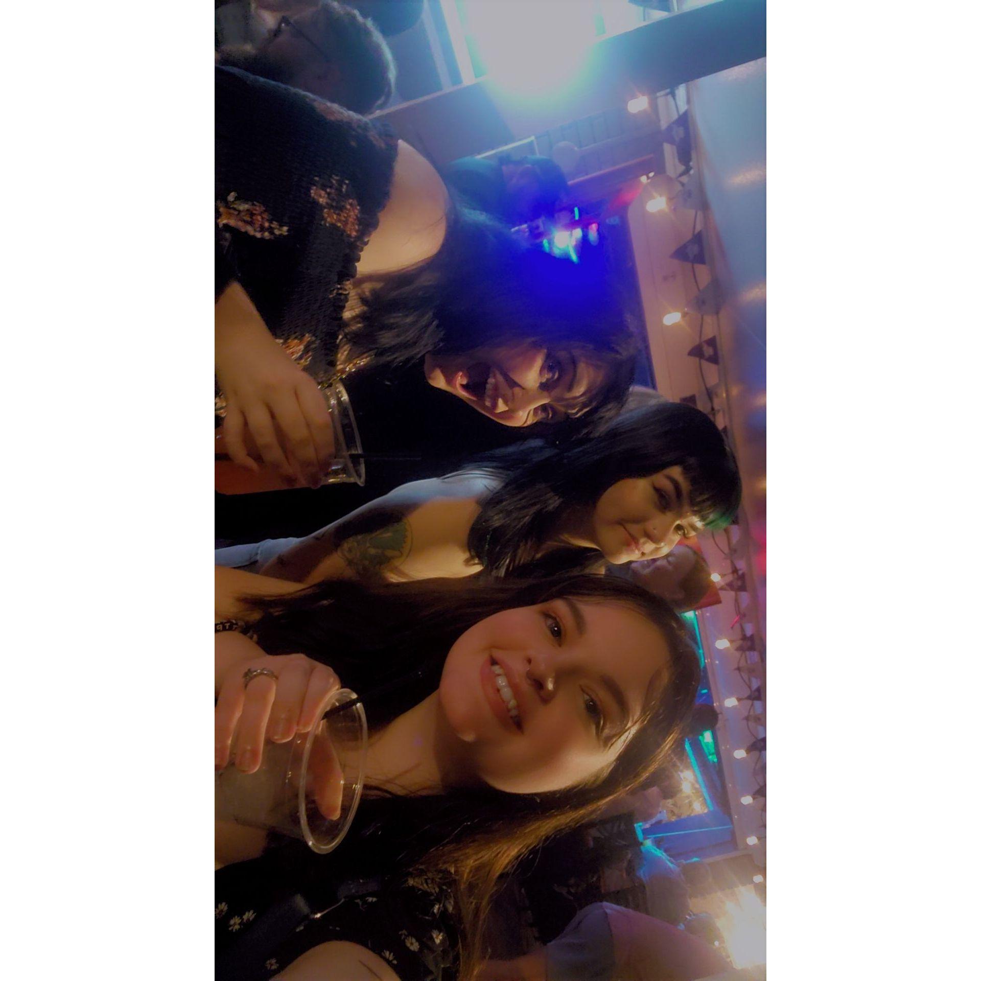 Elana and Friends at a bar in town! (The Dive bar)