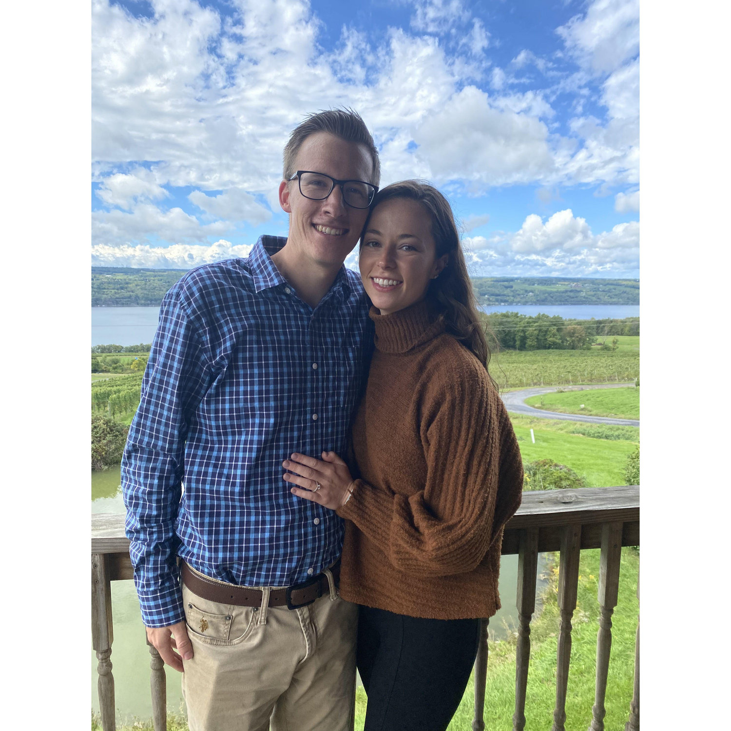 Doug proposed to Christy in the Finger Lakes on Sept. 26, 2022 at Chateau Lafayette Renault