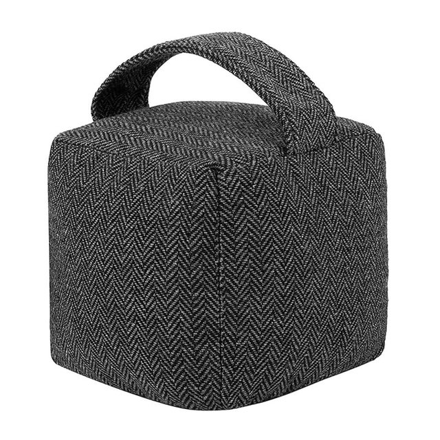 4.4 lbs Heavy-Duty Door Stopper, Decorative Door Stopper, Weighted Fabric Door Stopper for Bedroom, Living Room, Interior & Exterior Doors, Also for Door Prop for Cats Dogs