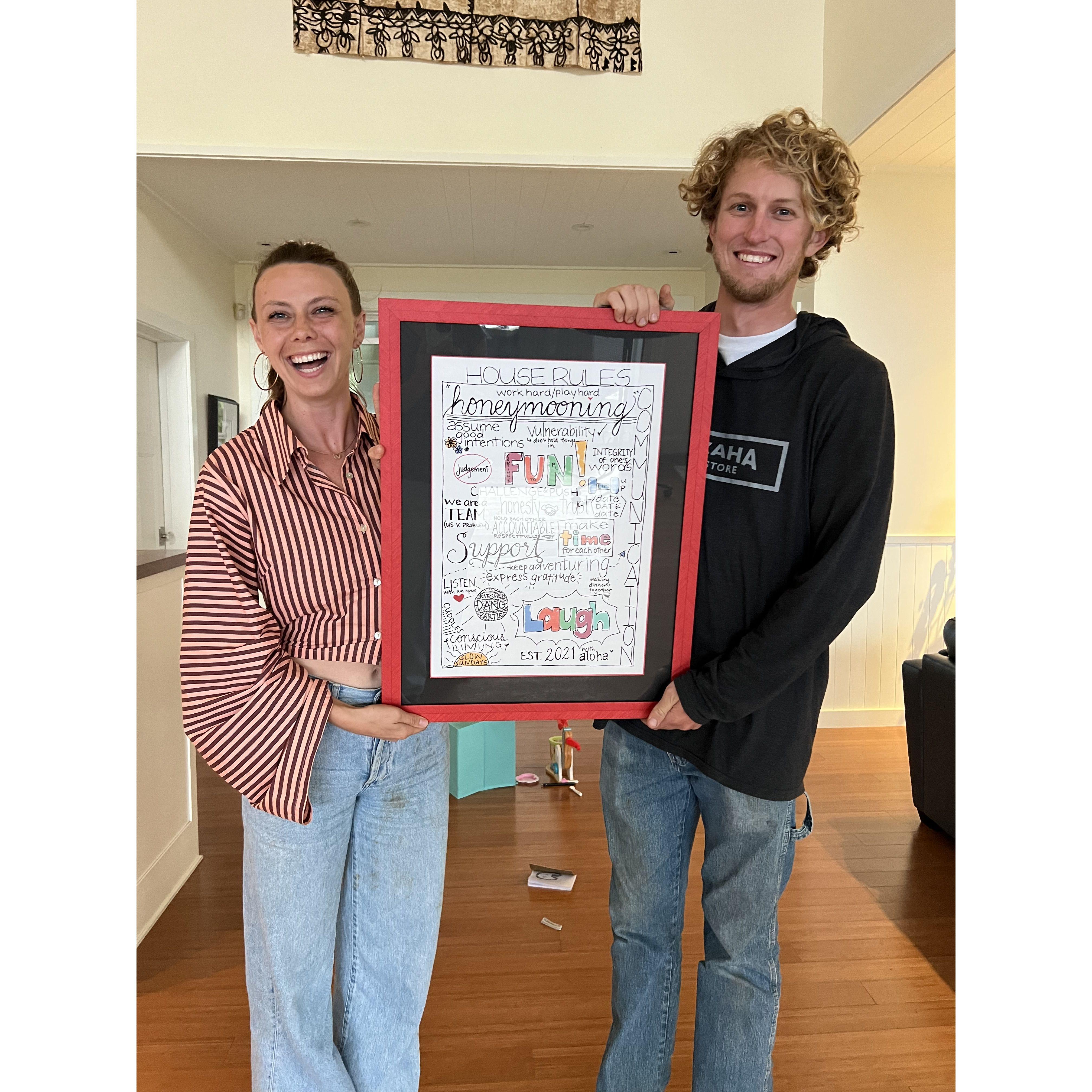 our relationship's "house rules"