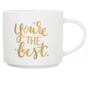 Clay Art Stackable Mug 15oz Porcelain - "You're the best"