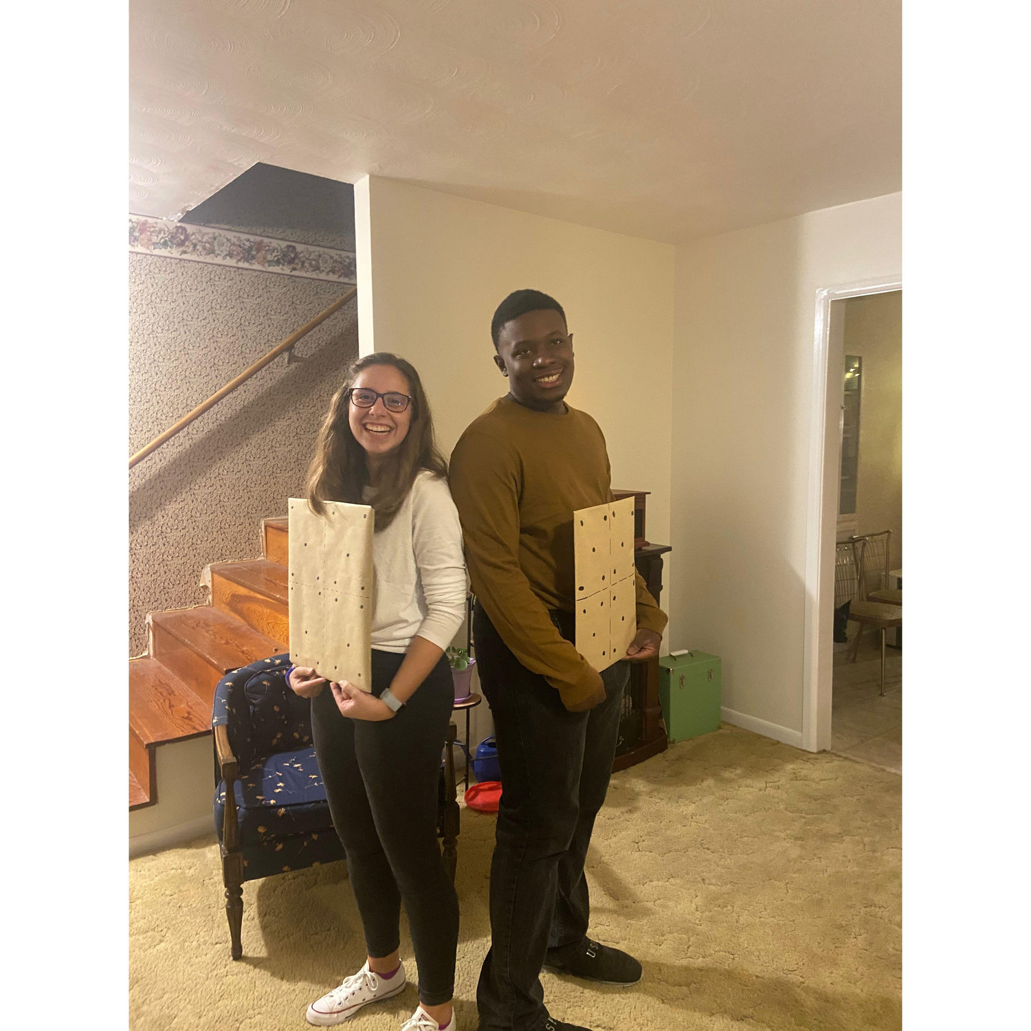 Our Halloween costume--we were a s'more