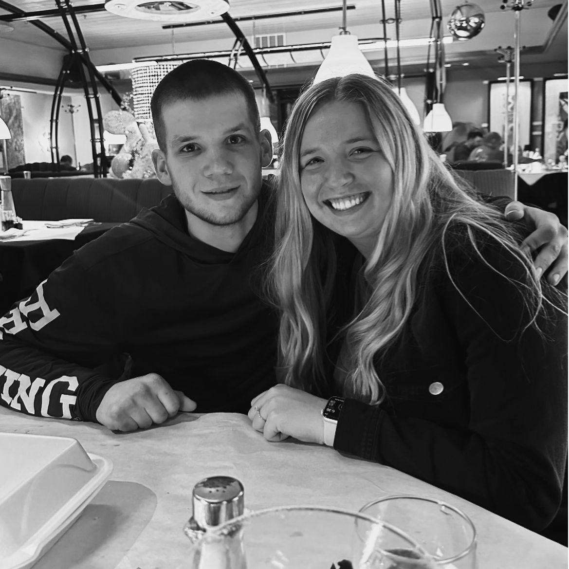 Dinner to celebrate our engagement!