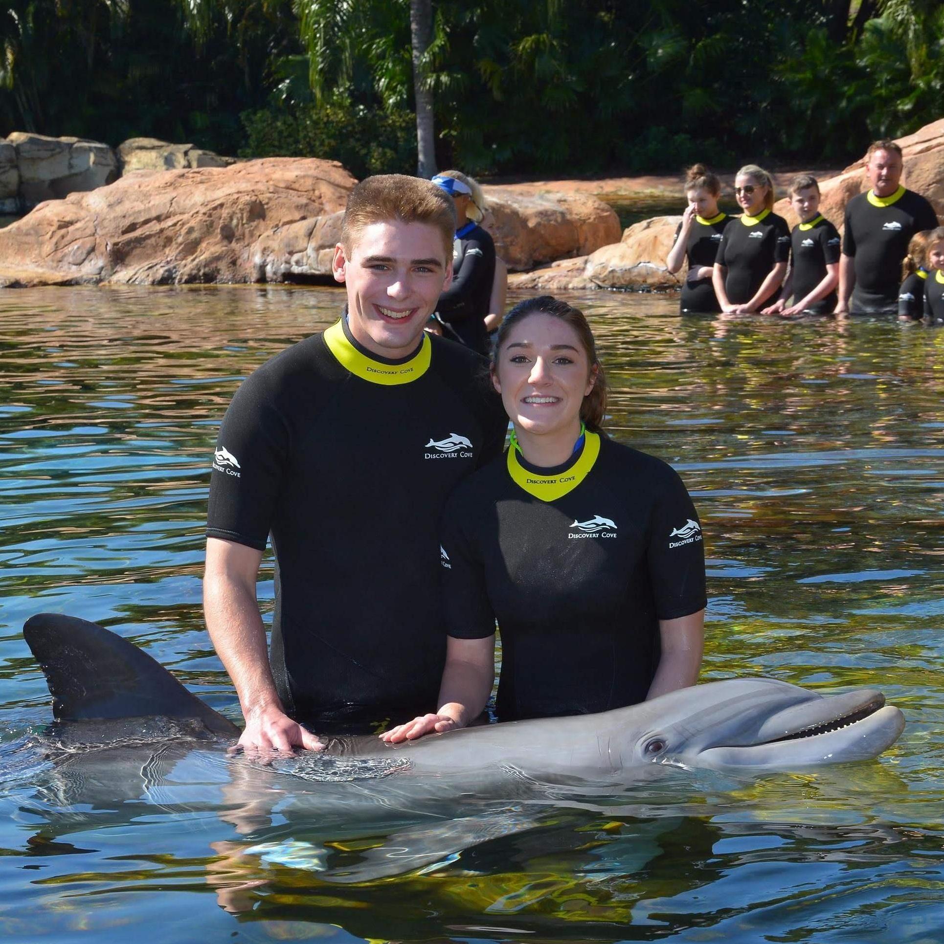 Swimming with Maui the Dolphin in Orlando circa 2017