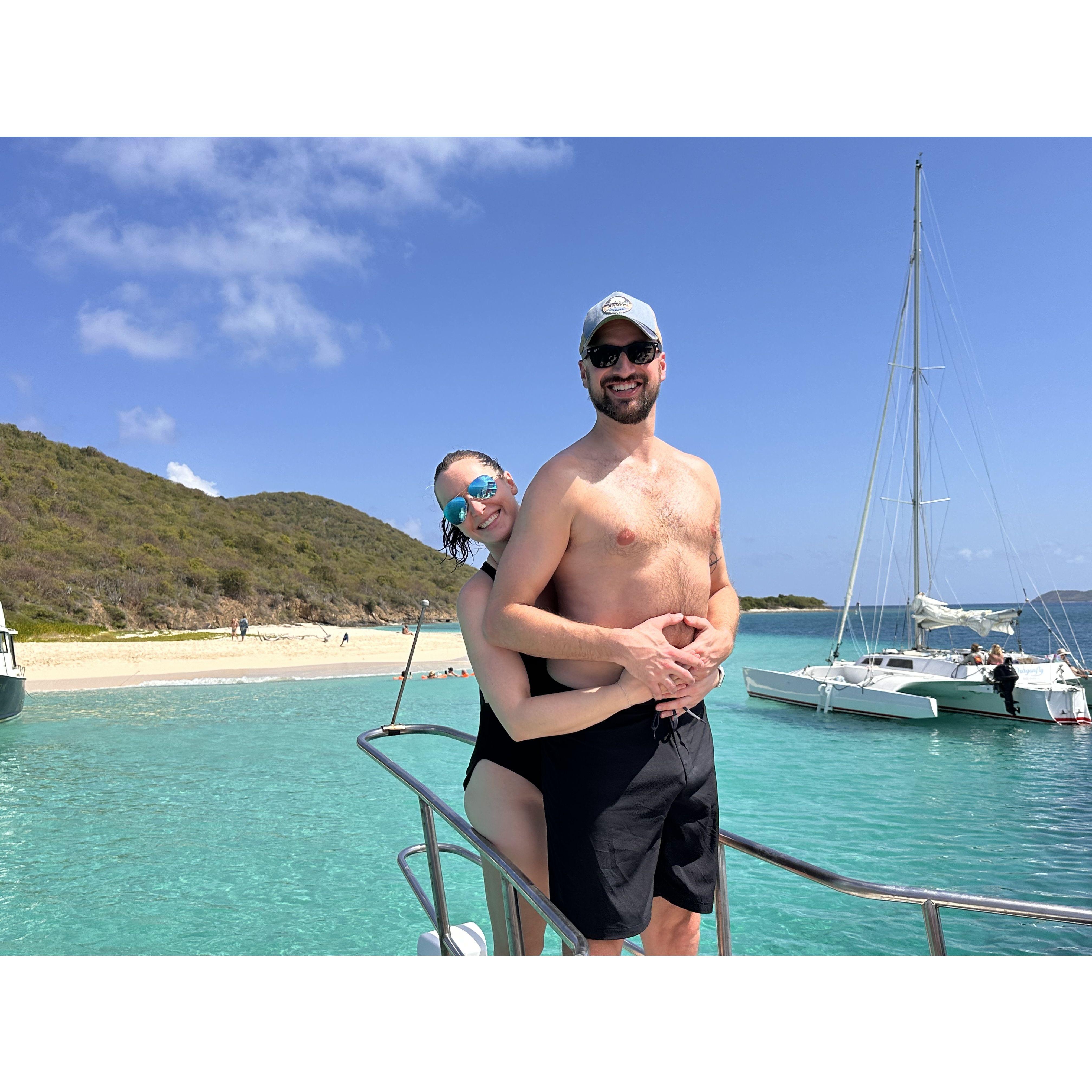 Titanic inspiration visiting Uncle Dave and Sandi down in St. Croix