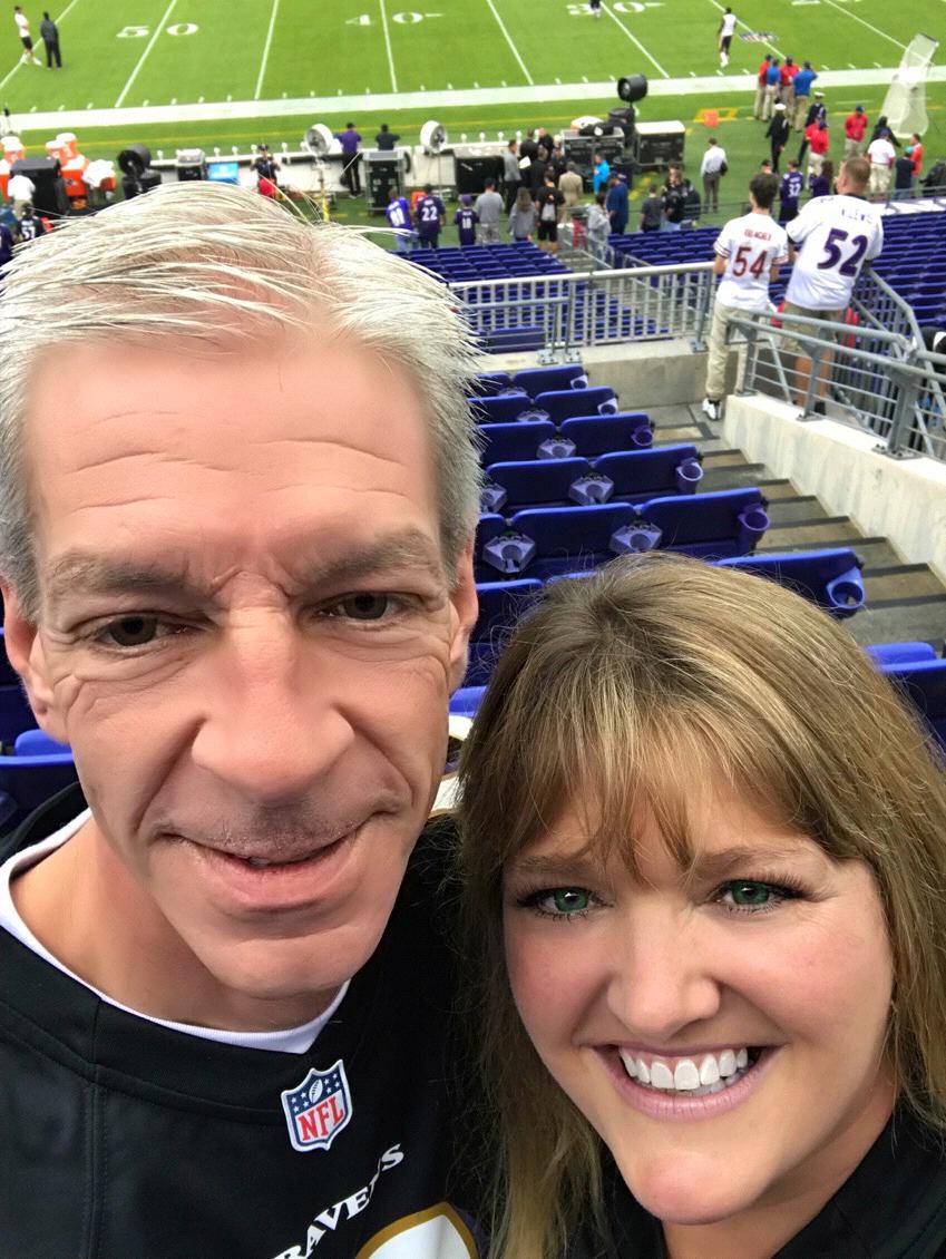 Ravens football game 50 yard line!