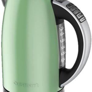 Cuisinart PerfecTemp 1.7-Liter Electric Kettle, Cordless Electric Tea Kettle, 1500W for Fast Heat-Up, 6 Preset Temperatures, 30-Minute Keep Warm, Stay Cool Nonslip Handle, Pistachio Stainless