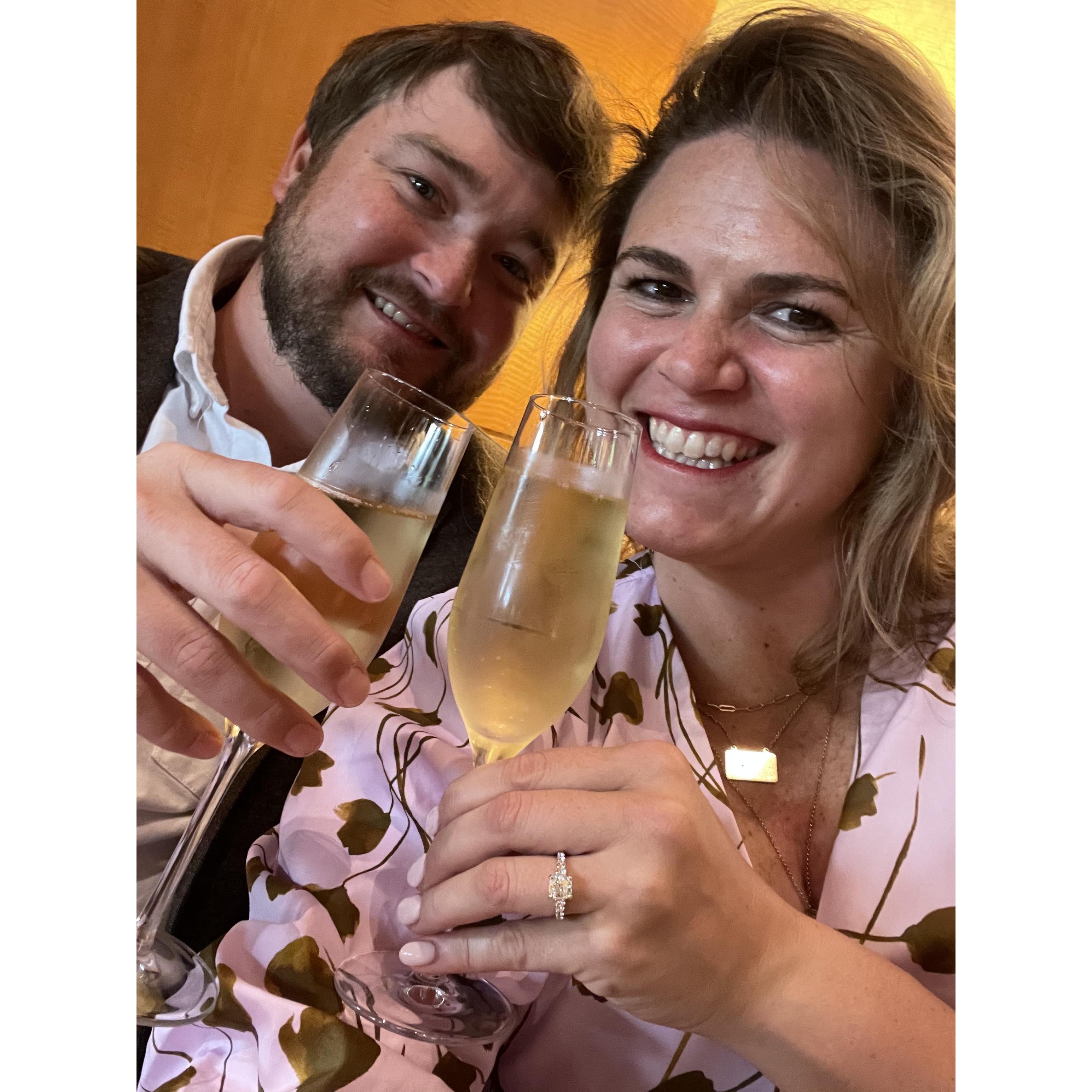 15 minutes after Garrett asked Christa to marry him. Best. Day. Ever. Feel free to ask Christa for more pictures of her ring. She is, in a word, obsessed. With Gee, too, but the ring a lot.