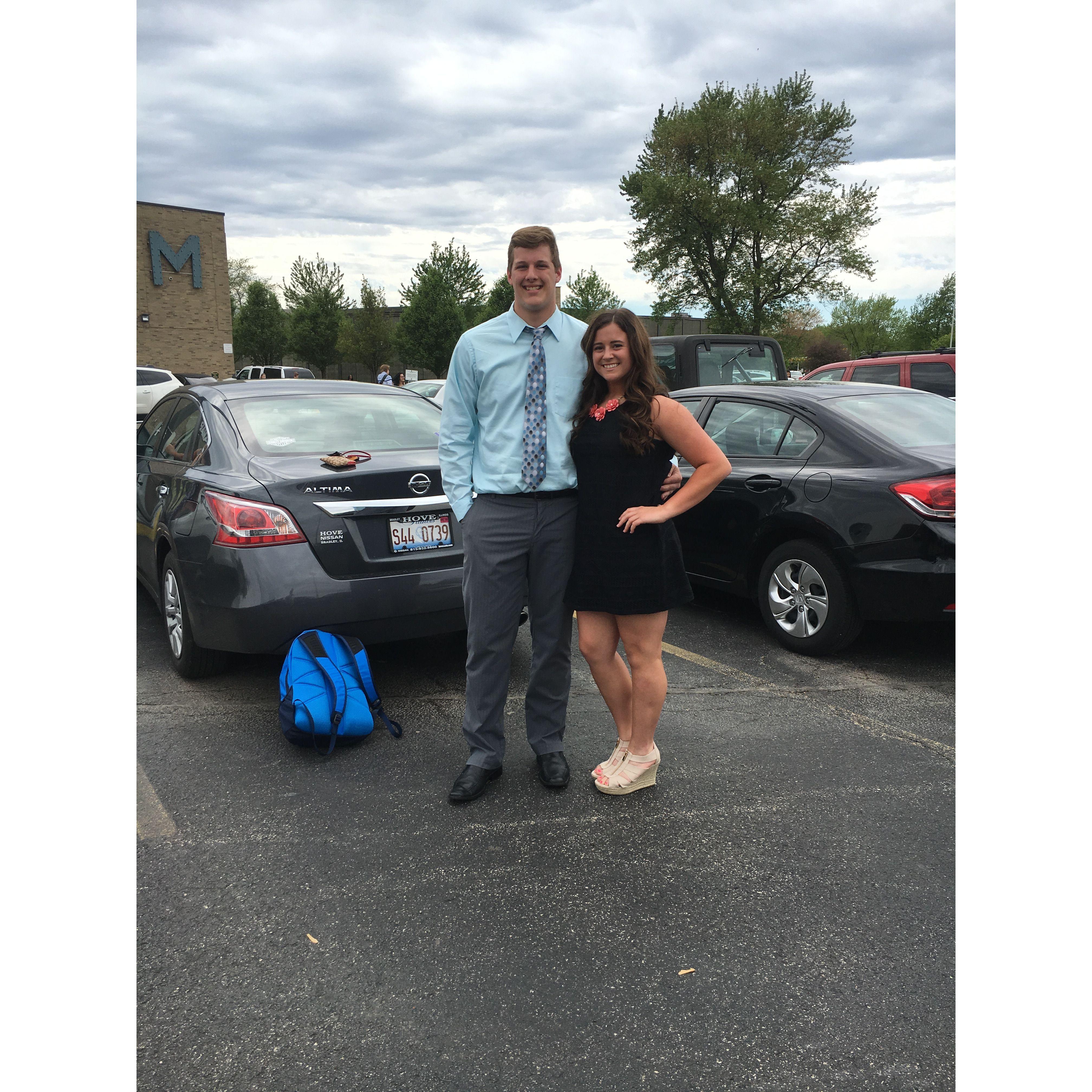 Our relationship first started back in high school. This is the very first picture we took together, nearly 8 years ago.