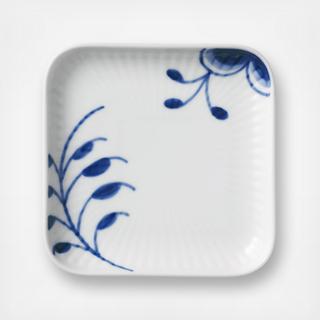 Blue Fluted Mega Square Plate