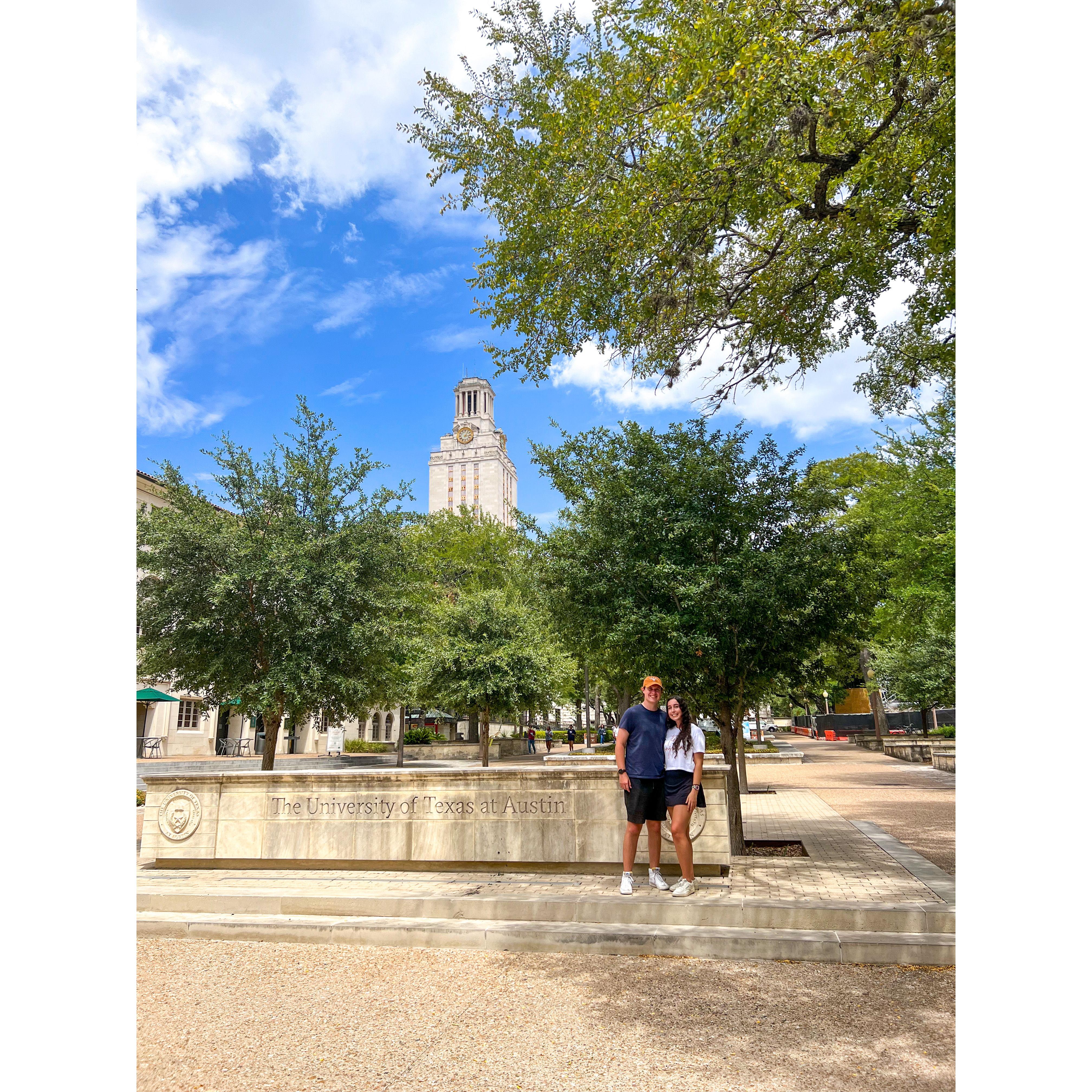 Aaaand Jackson's at UT! We loved going to college together.