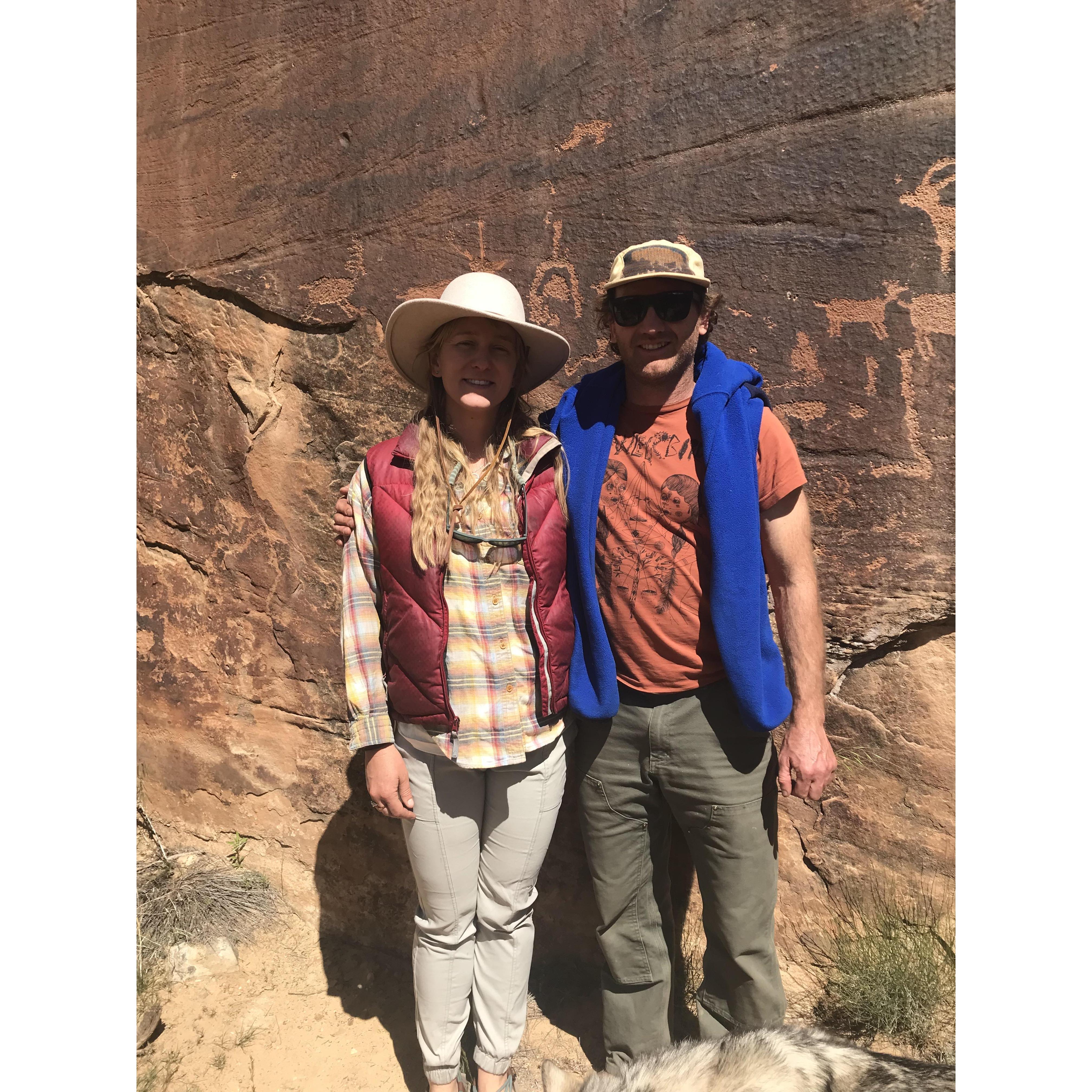 Soaking up the desert with friends in spring 2019.