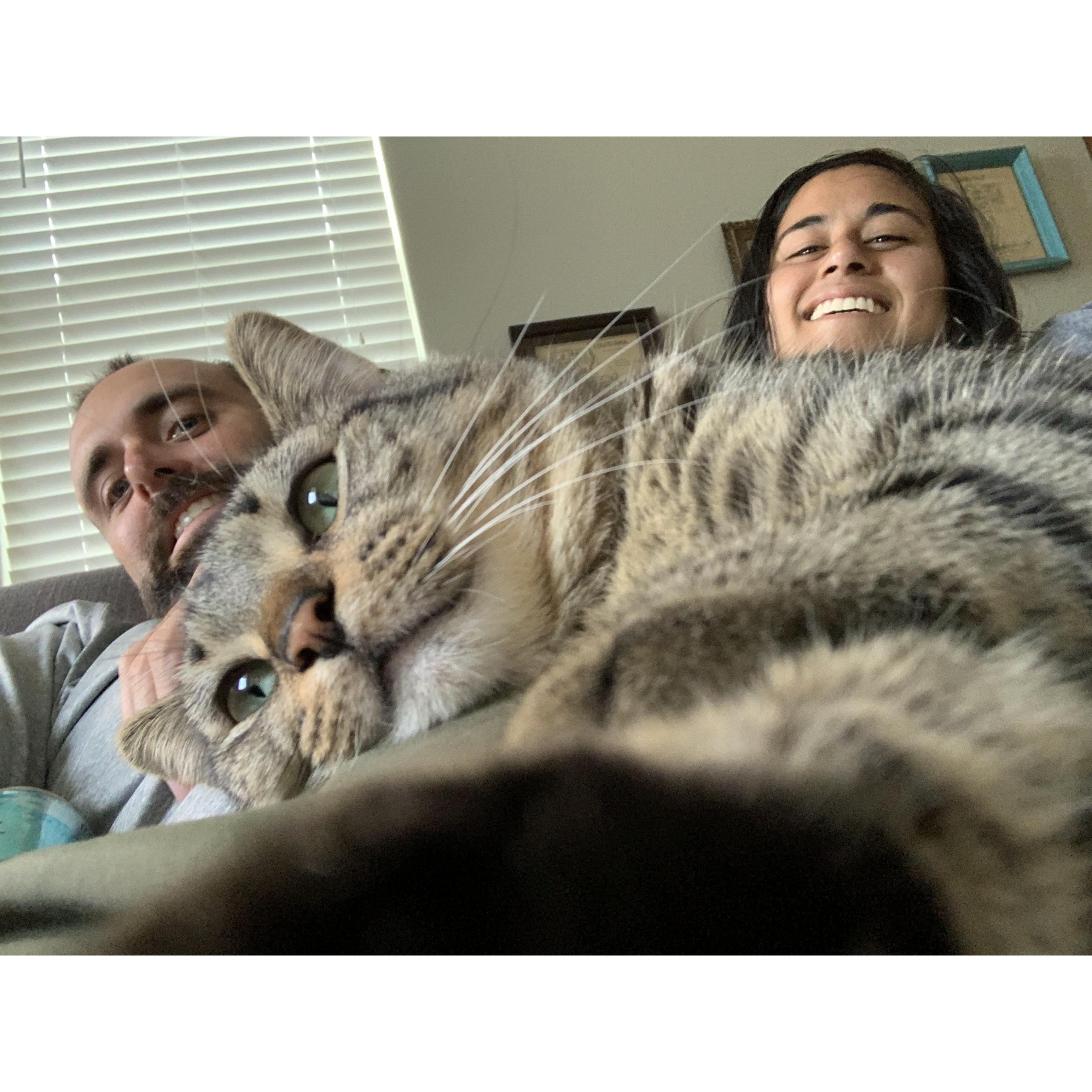 Oscar takes a selfie on a Sunday afternoon.