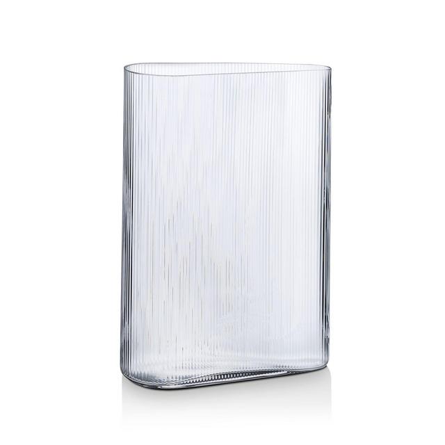 Nude Glass Mist Tall Vase Clear