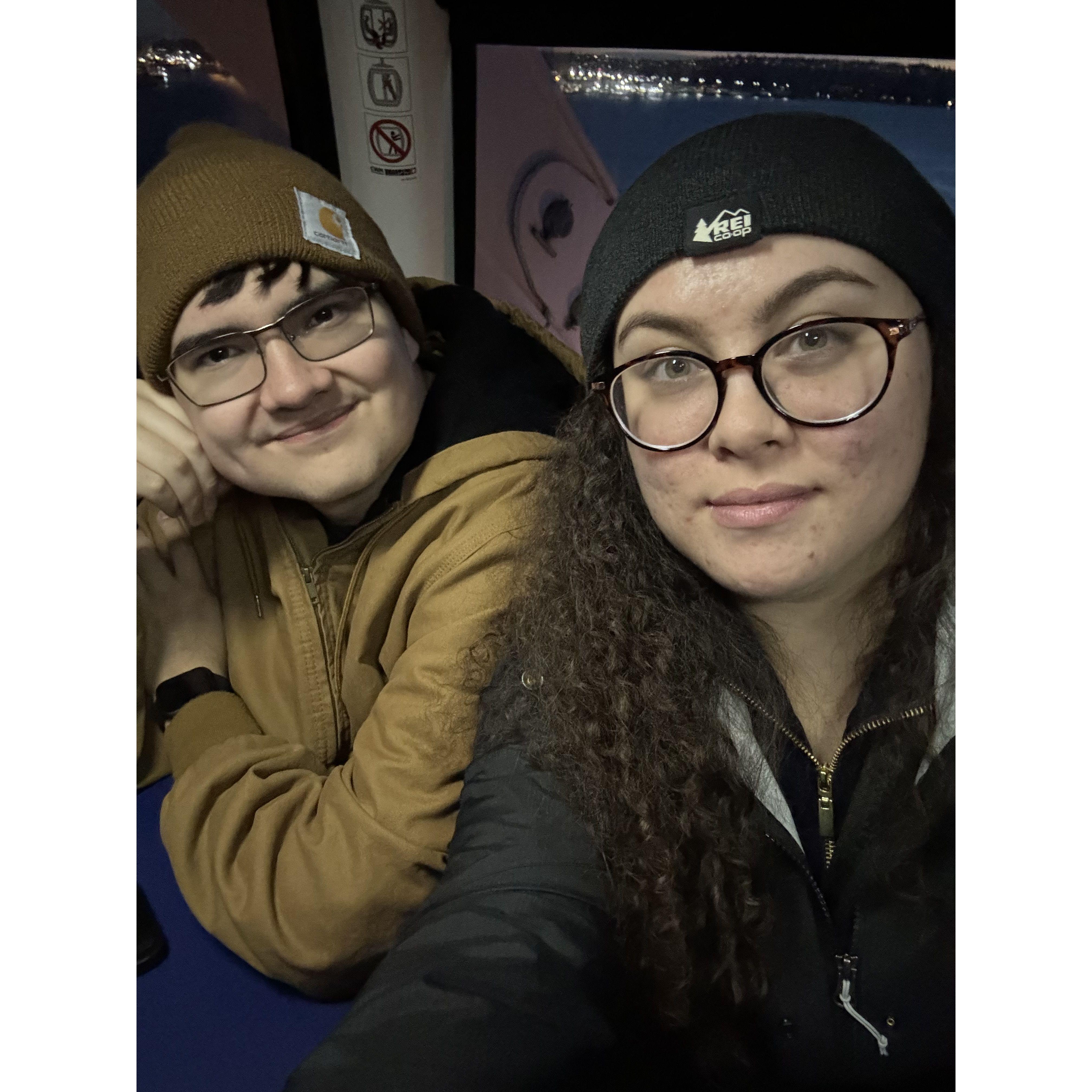 We were on The Seattle Great Wheel when this picture was taken.