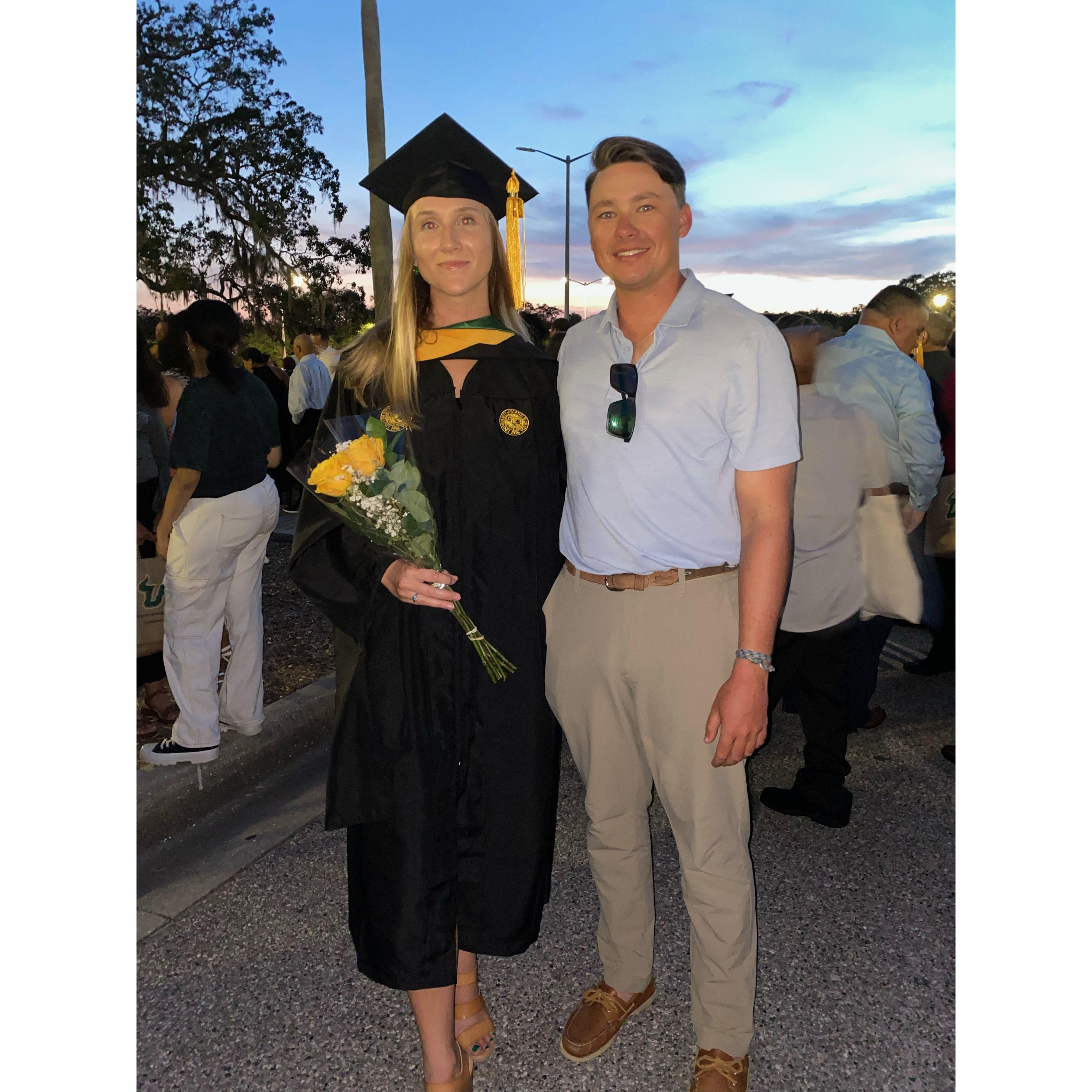 Becca's graduation from USF