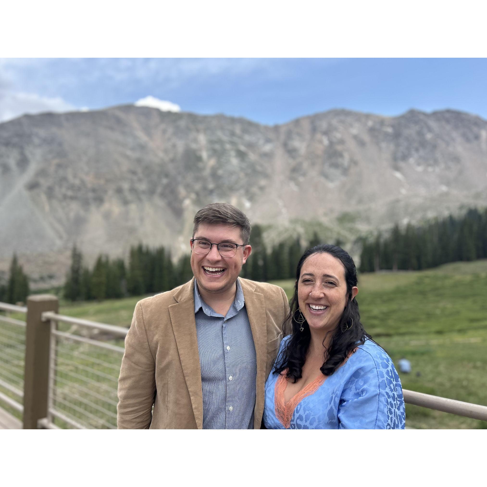 Attending our friend, Julie's wedding in Colorado