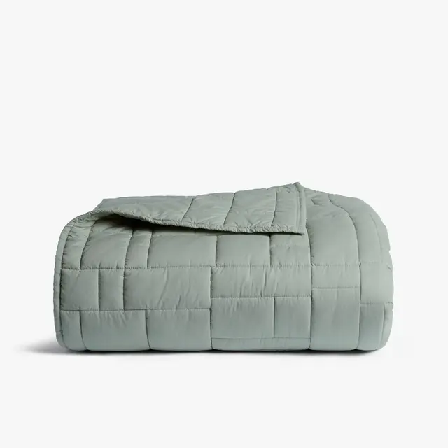King/California King Cozy Block Quilt Jade - Parachute for Target
