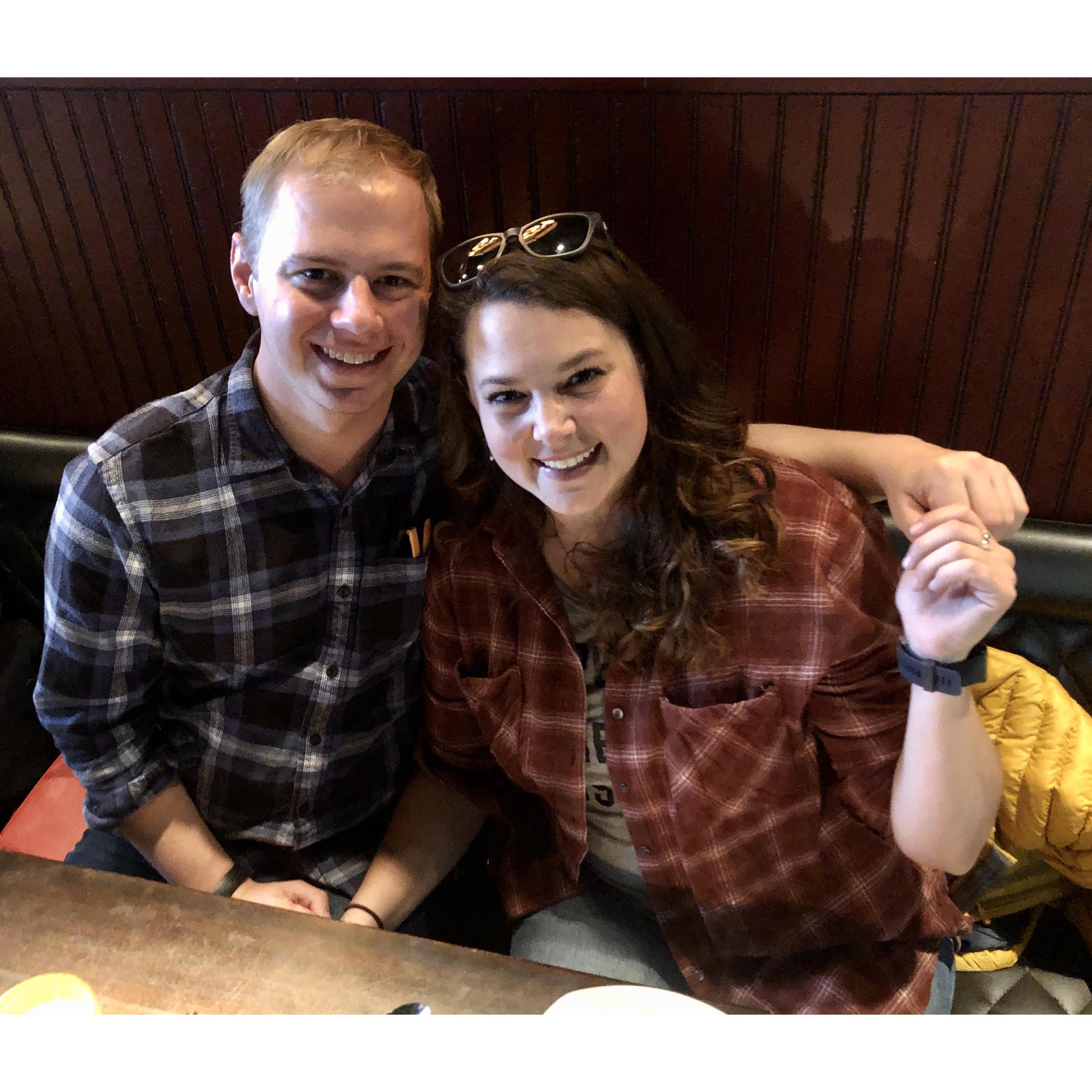 Britt's 32nd birthday - when we started talking about buying a house together