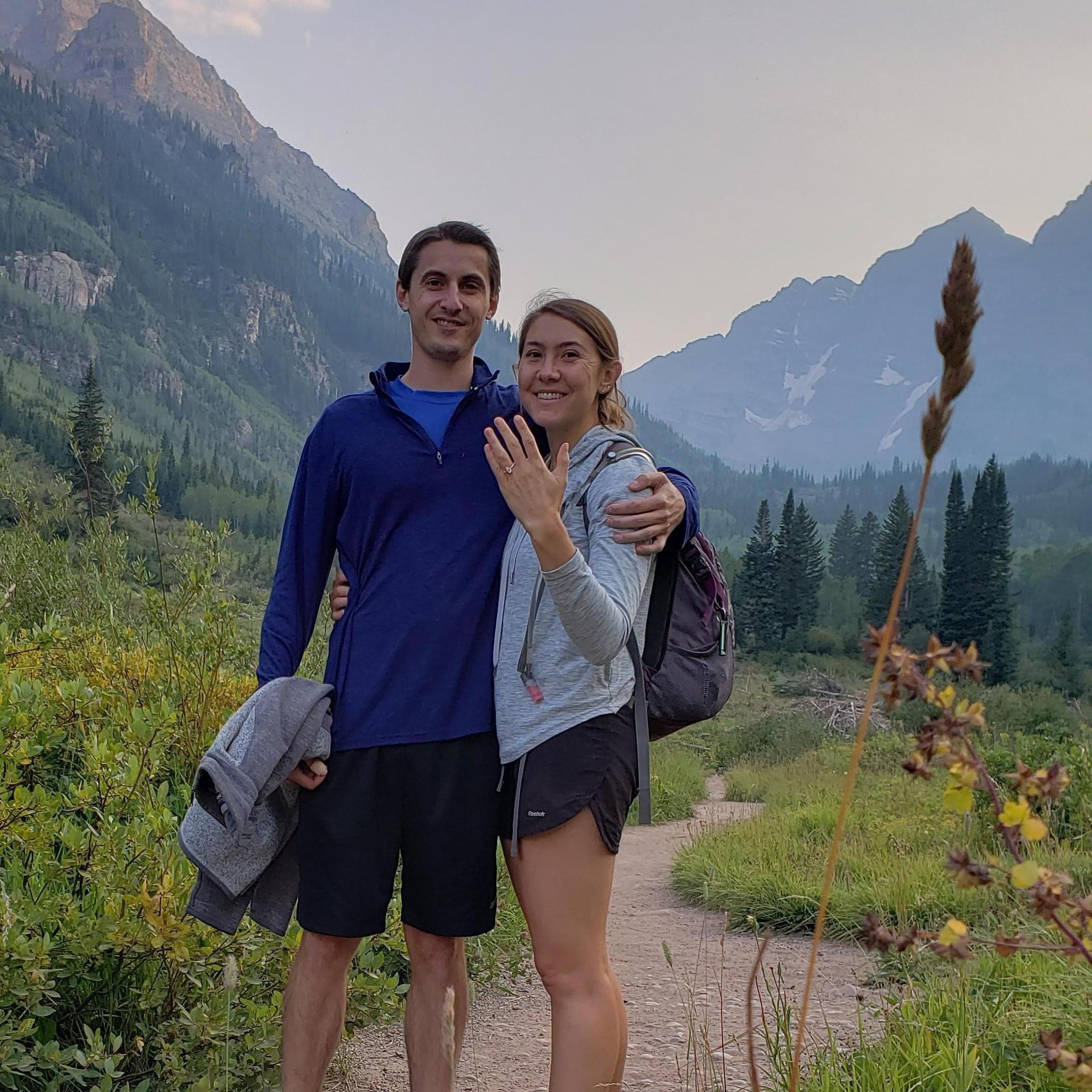 August 14, 2020: Engaged at Maroon Bells, CO!