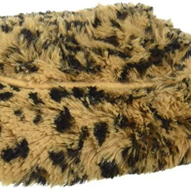 Intelex Fully Microwavable Luxury Cozy Slippers Leopard