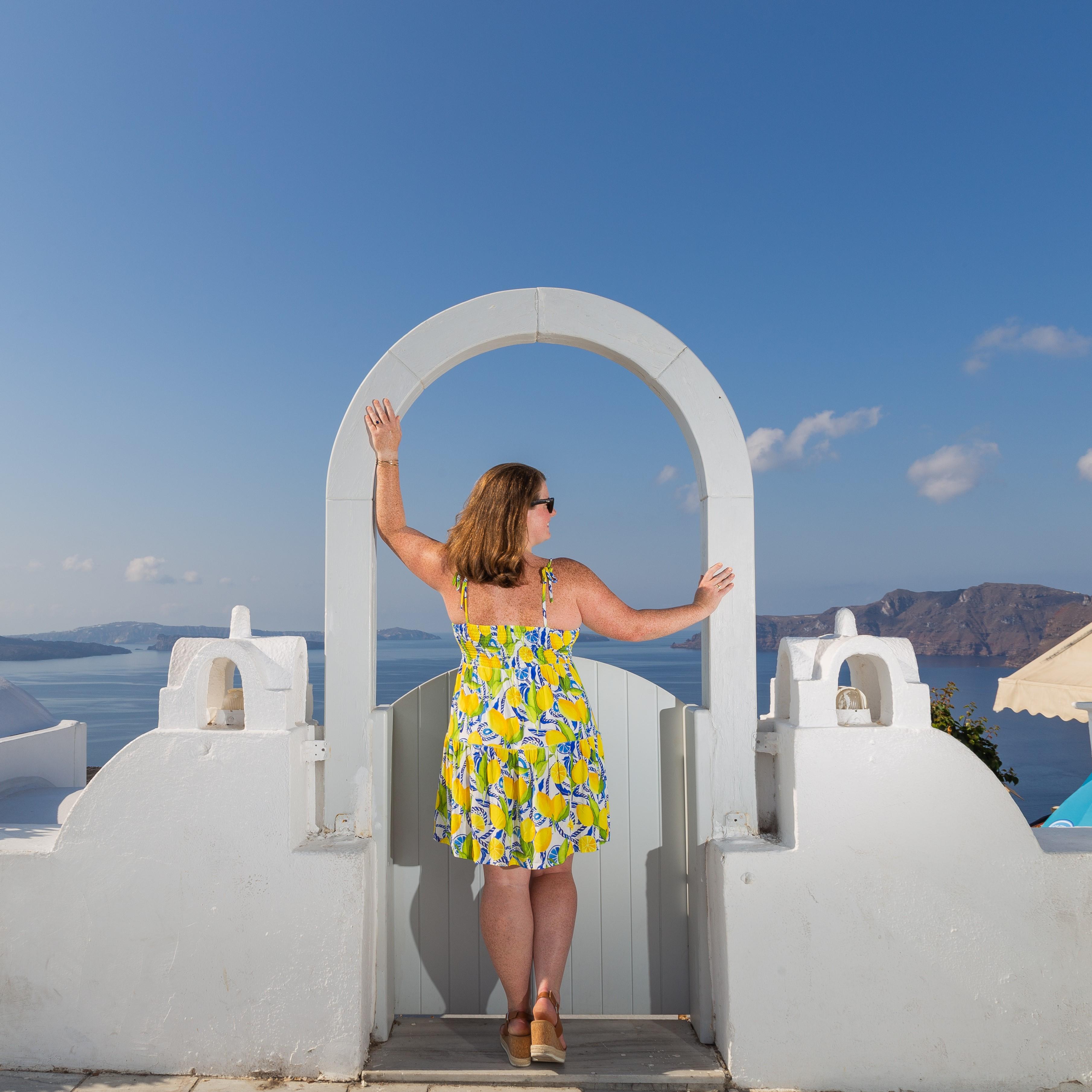 Engagement Photo Shoot, Santorini.  August 2022.