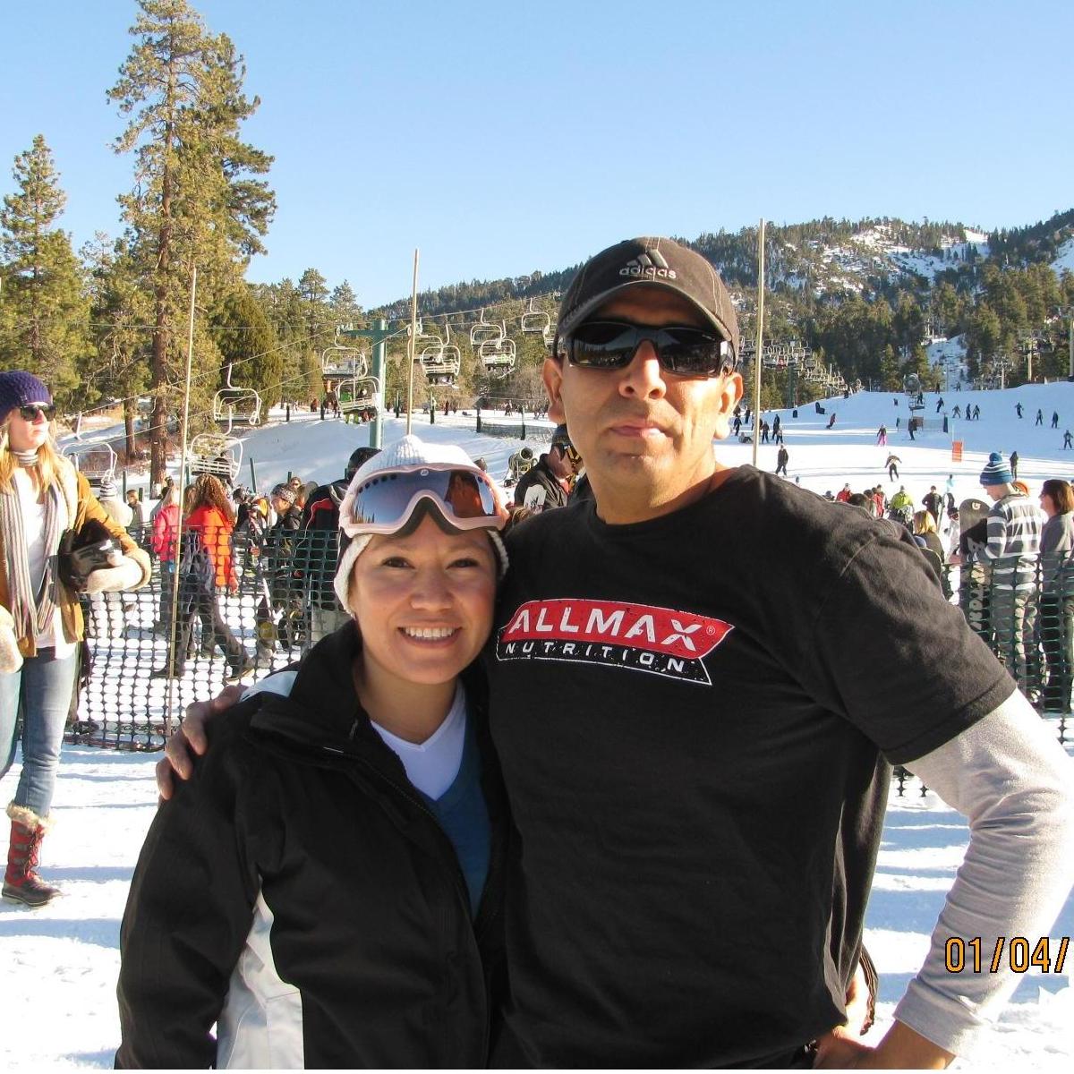 Skiing Big Bear for Ray's birthday!