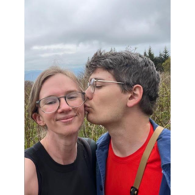 On a hike after Kayla's graduation from grad school!