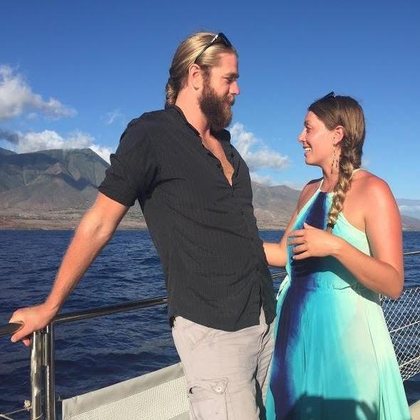 On a dinner cruise in Hawaii.