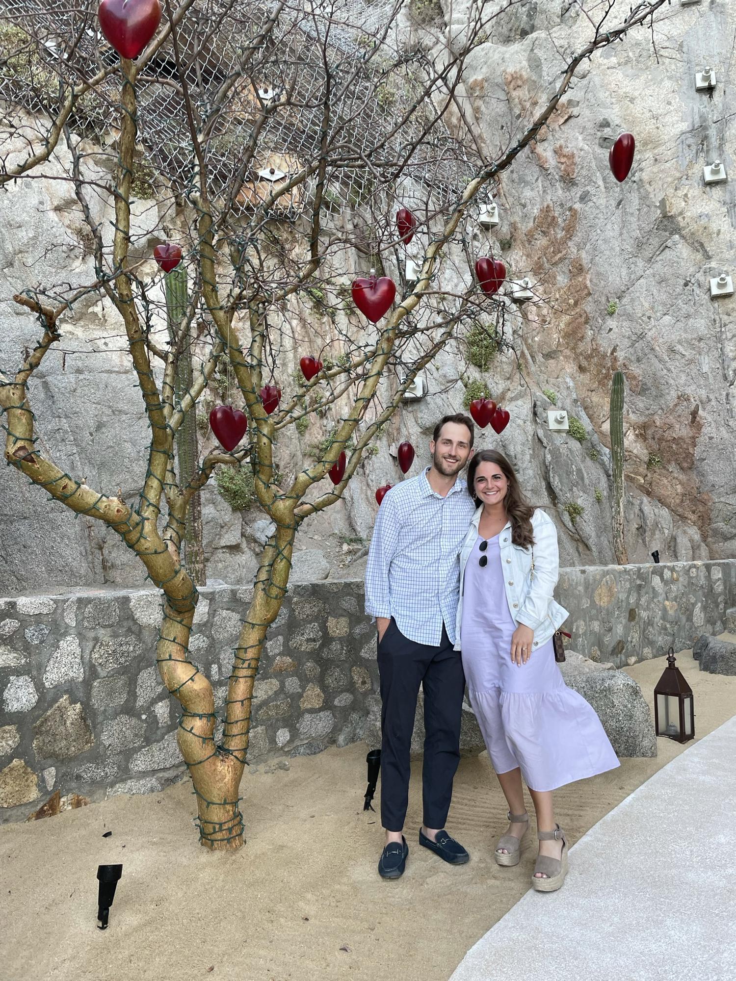 June 2021- Celebrating our engagement at El Farallon in Cabo.