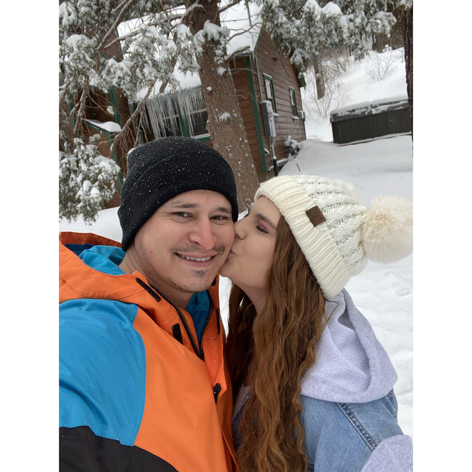 Our happy place together…in the snow!