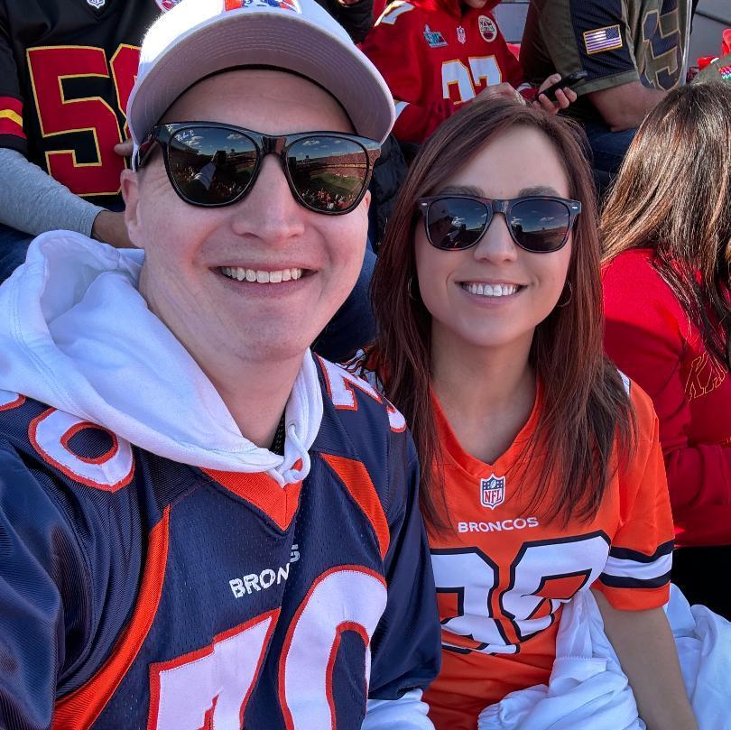 First Broncos game together and first trip to KC together