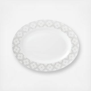 Spade Flower Platinum Platter